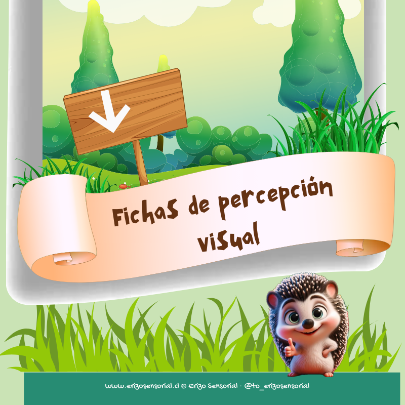 “Misión Ojos de Erizo 🦔✨” – Pack de Percepción Visual (PDF imprimible)