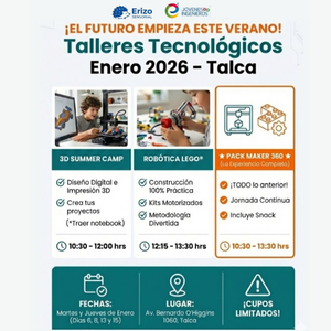 Pack Maker 360( Taller Impresión 3D+ Robótica LEGO)