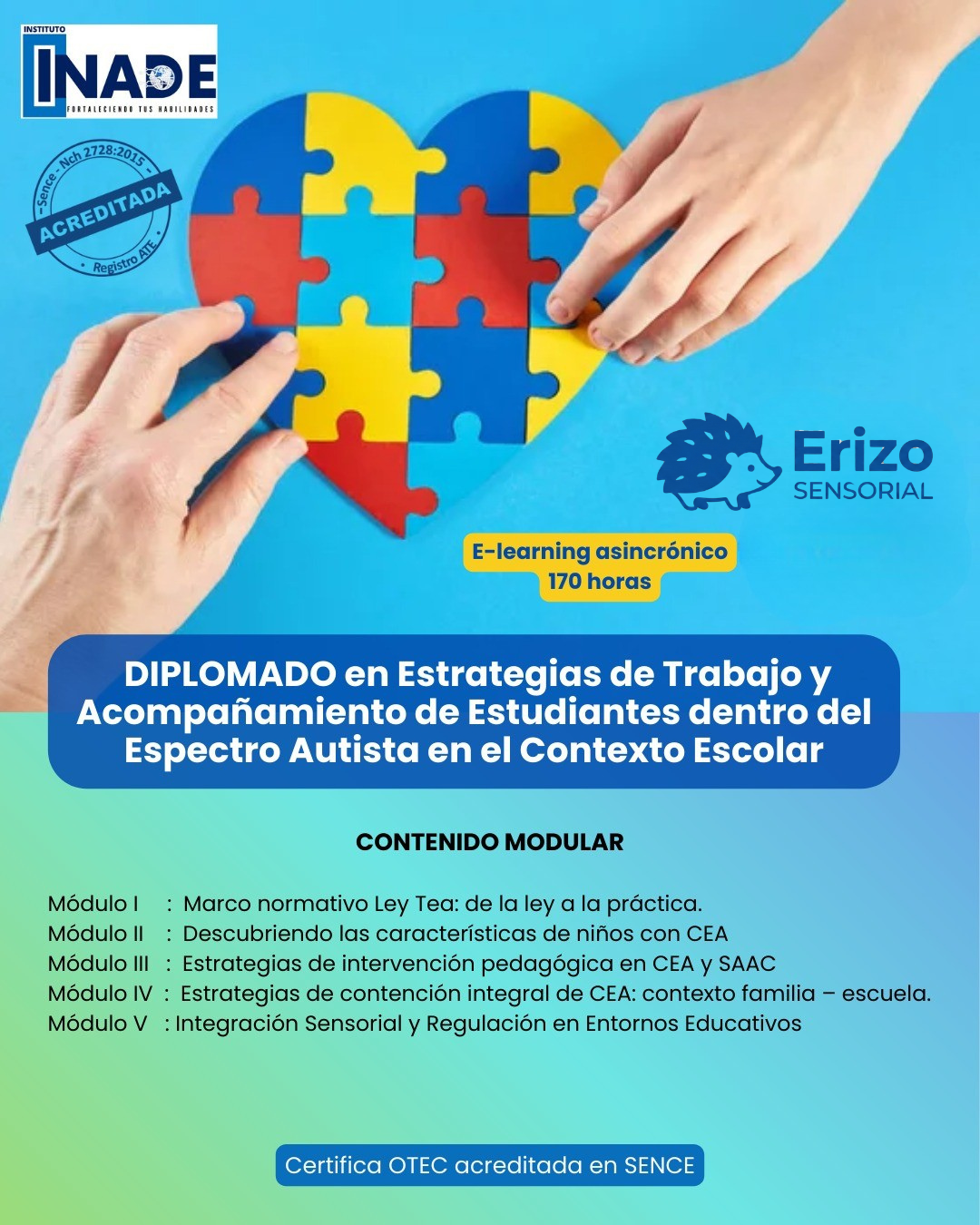 DIPLOMADO en Estrategias de Trabajo y Acompañamiento de Estudiantes dentro del Espectro Autista en el Contexto Escolar