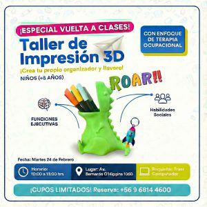 🎒 Especial Vuelta a Clases: Taller de Diseño e Impresión 3D 🚀
