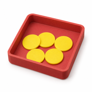 Monedero, monedas y tapete