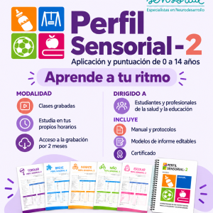 Curso Perfil Sensorial-2 — Aplicación y puntuación de 0 a 14 años (Asincrónico)